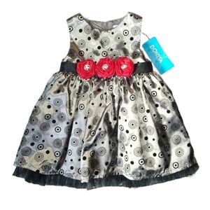 Donita gray sleeveless princess dress